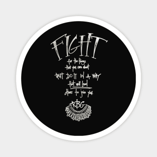 fight like RBG Magnet